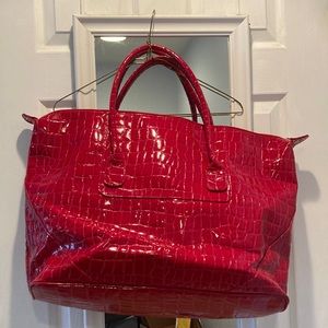 Red Alligator Tote